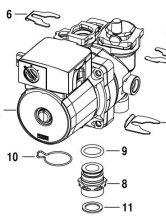 Pompa Circulatie GB 012-24K / GB012-25K / GB012-25k V2
